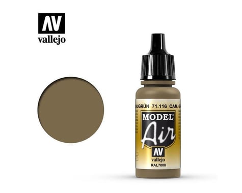 Vallejo Paints 17ML CAMOUFLAGE GREY GREEN MODEL AIR