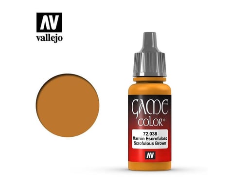 Vallejo Paints 17ML SCROFULOUS BROWN GAME COLOR