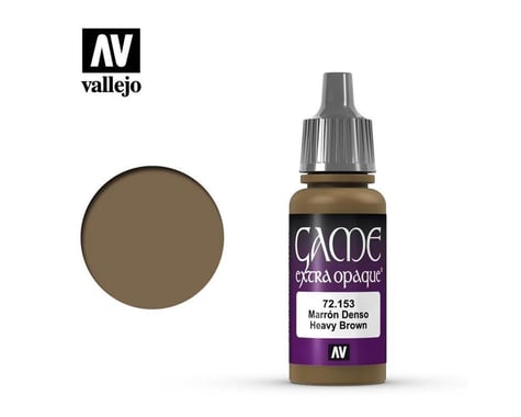 Vallejo Paints 17ML HEAVY BROWN OPAQUE GAME COLOR
