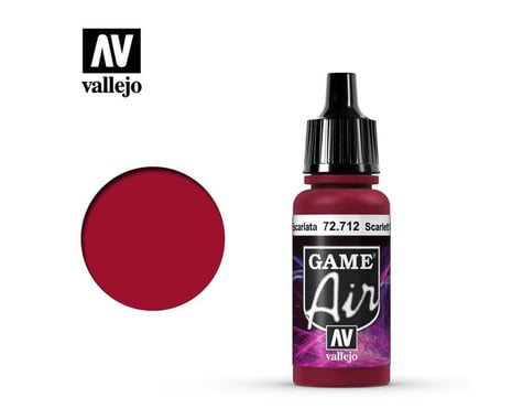 Vallejo Paints 17ML SCARLET RED GAME AIR
