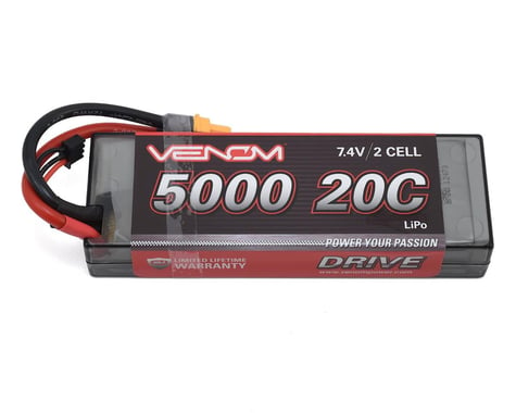 Venom Power 2S LiPo 20C Battery Pack w/UNI 2.0 Connector (7.4V/5000mAh)