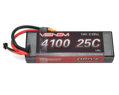 Venom Power 2S 25C Hard Case LiPo Battery w/UNI 2.0 Connector (7.4V/4100mAh)