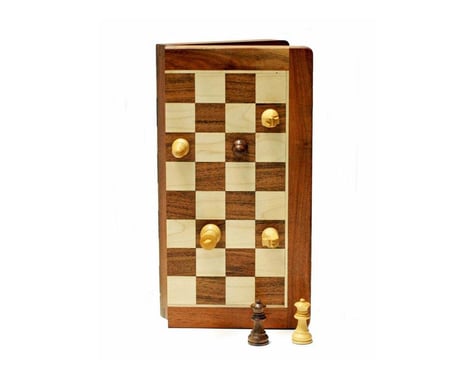 Wood Expressions Chess Set, Magnetic Folding 12In