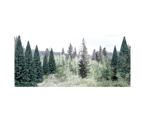 Woodland Scenics Ready Made Trees Value Pack, Blue Spruce 2-4" (18)