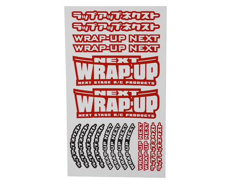 WRAP-UP NEXT Logo Tire Sticker Type-A (Red) (140x80mm)