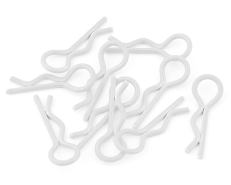 Yeah Racing Body Clips (White) (10) (1/10 or 1/8 Scale)