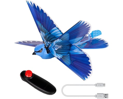 Zing GOGO BIRD RC FLYING BIRD, BLUE BIRD