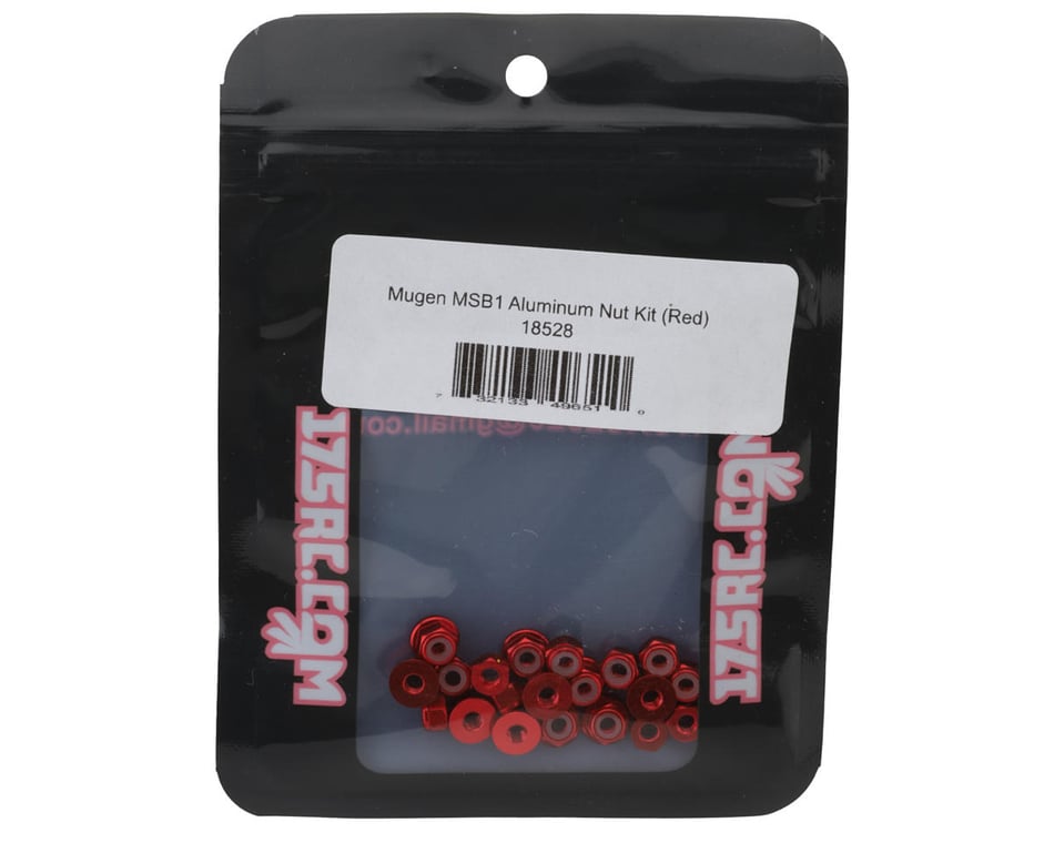 175RC Mugen MSB1 Aluminum Nut Kit (Red) [175-18528] - HobbyTown
