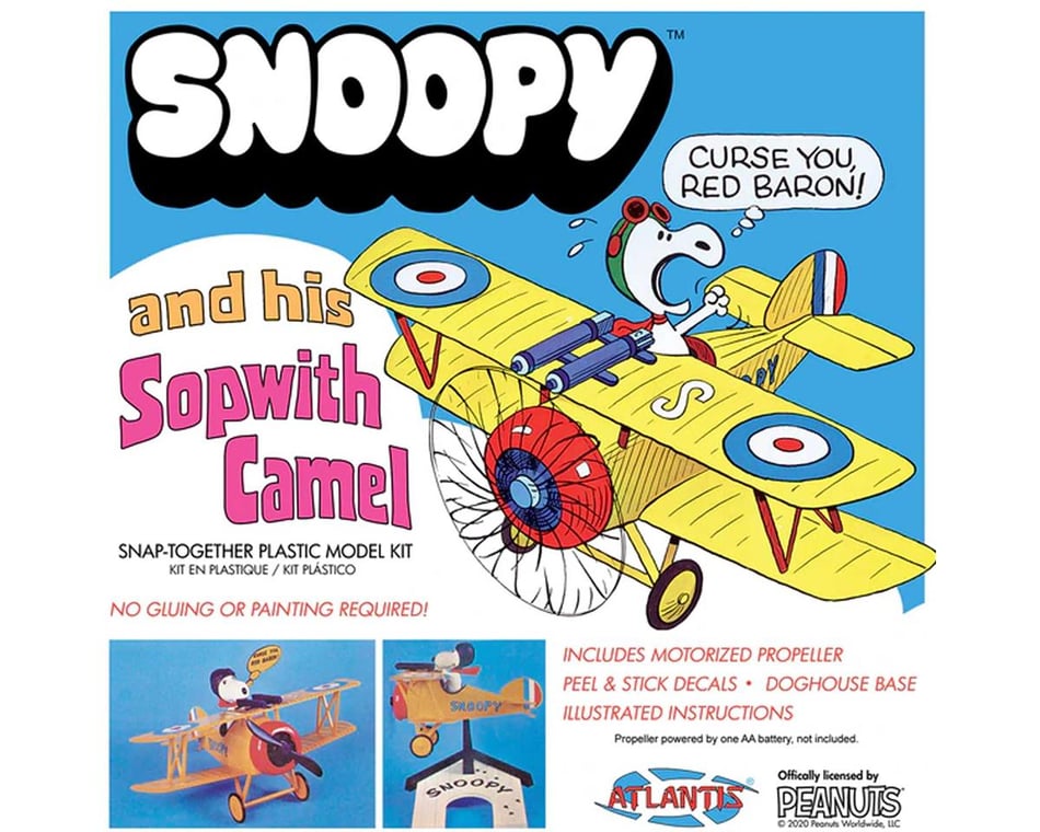 Atlantis Toy and Hobby Inc. Snoopy and His Sopwith Camel Snap Kit