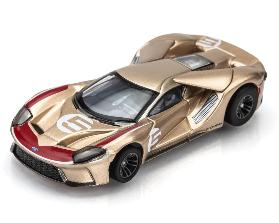 AFX Ford GT Heritage 5 HO Slot Car Gold LWB Mega G