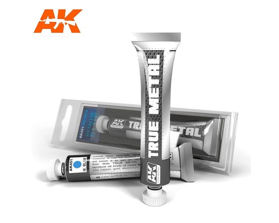 AK INTERACTIVE True Metal Wax Metallic Blue 20Ml Tube [AKI451
