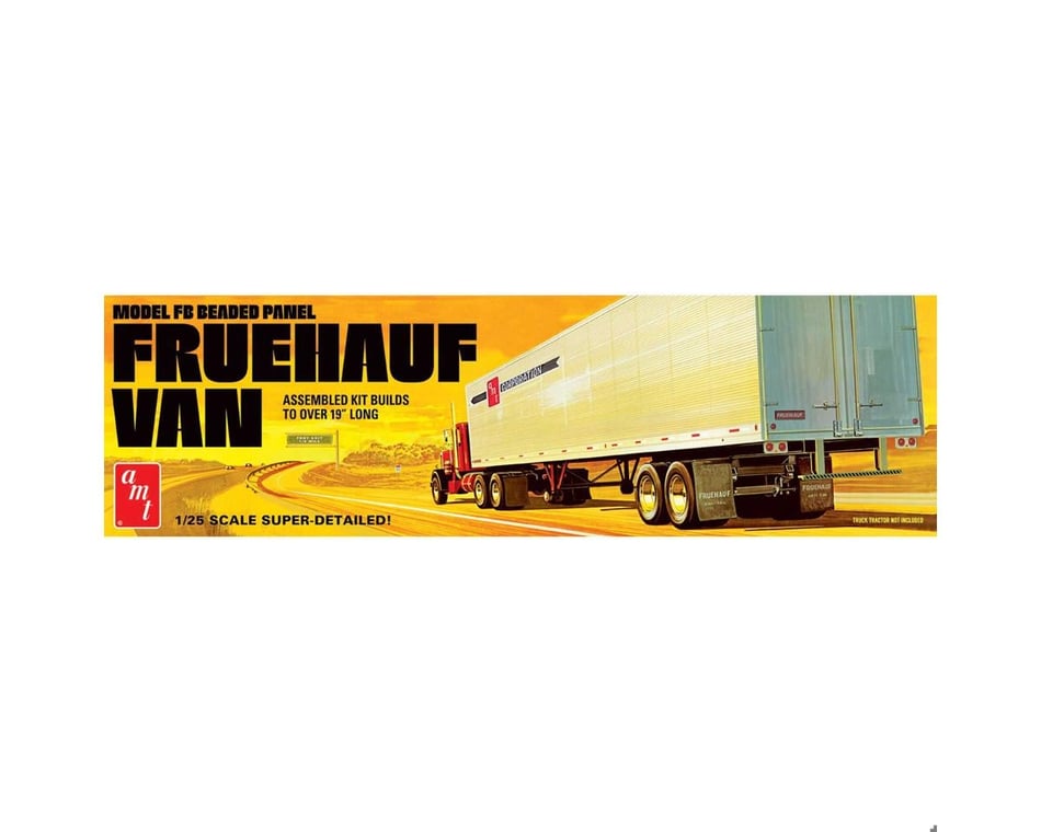 AMT 1/25 Fruehauf 40' Beaded Van Trailer Model Kit [AMT1478