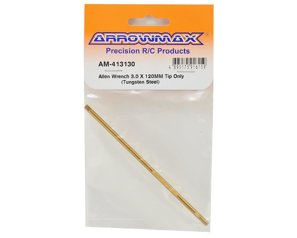 AM Arrowmax Tungsten Steel Replacement Hex Wrench Tip (3.0x120mm