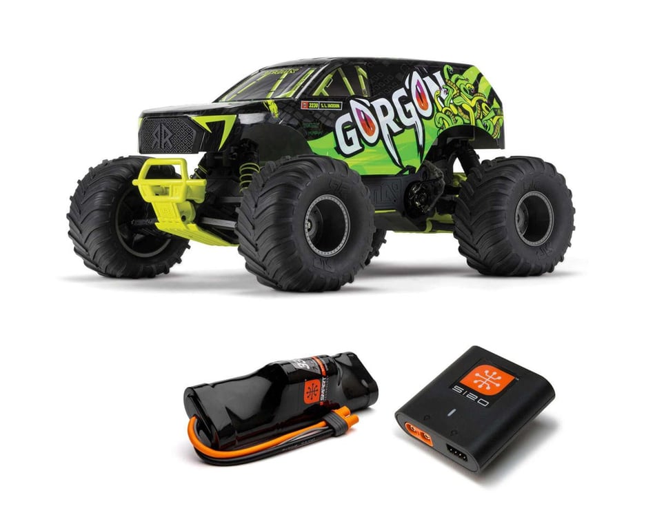 1/10 GRANITE VOLTAGE 2WD Brushed Mega Monster Truck RTR, Red/Blue