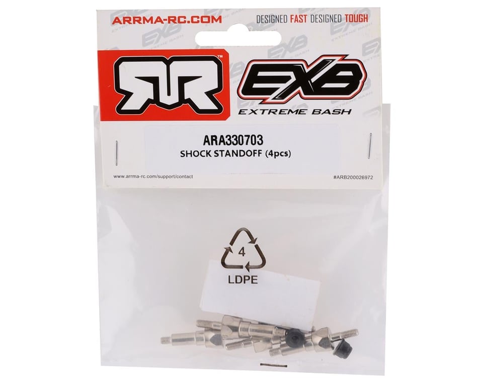 Kit Alberi Per Ammortizzatori ARRMA - Acciaio Inox 3x64mm (2 Pezzi) ARA330705
