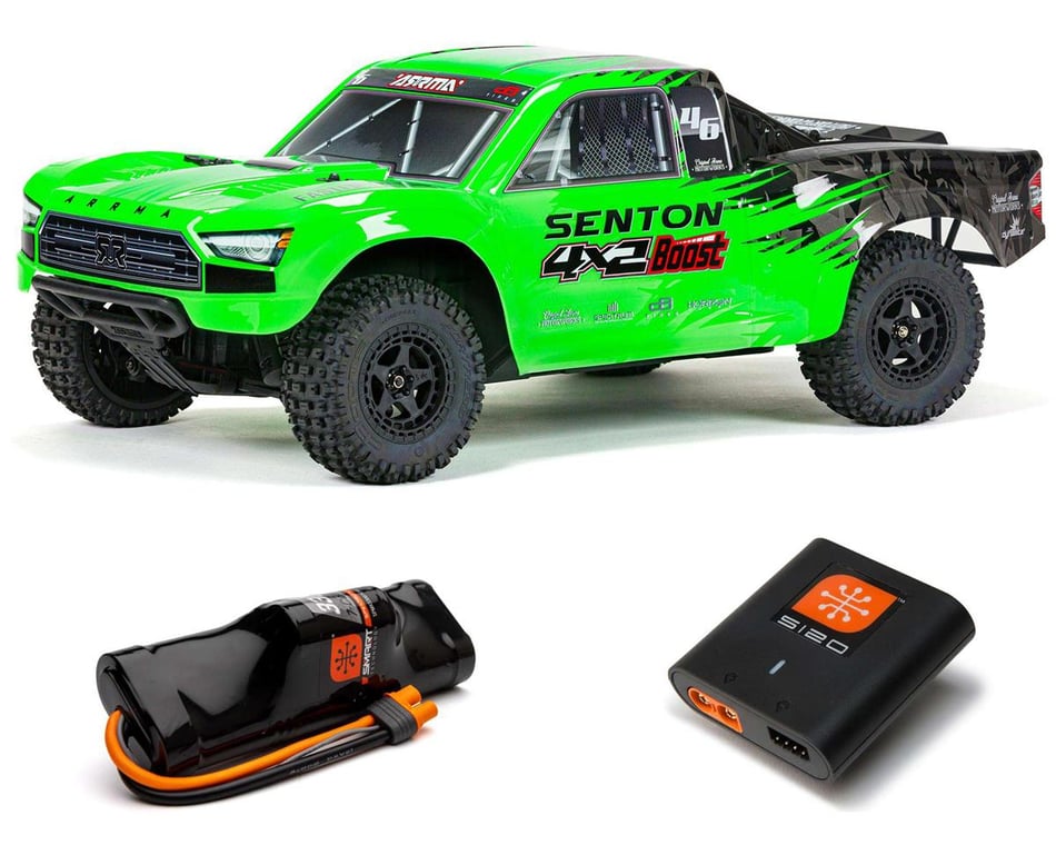 Arrma Senton 4X2 BOOST 1/10 Electric RTR Short Course Truck (Green)  [ARA4103SV4T1] - HobbyTown