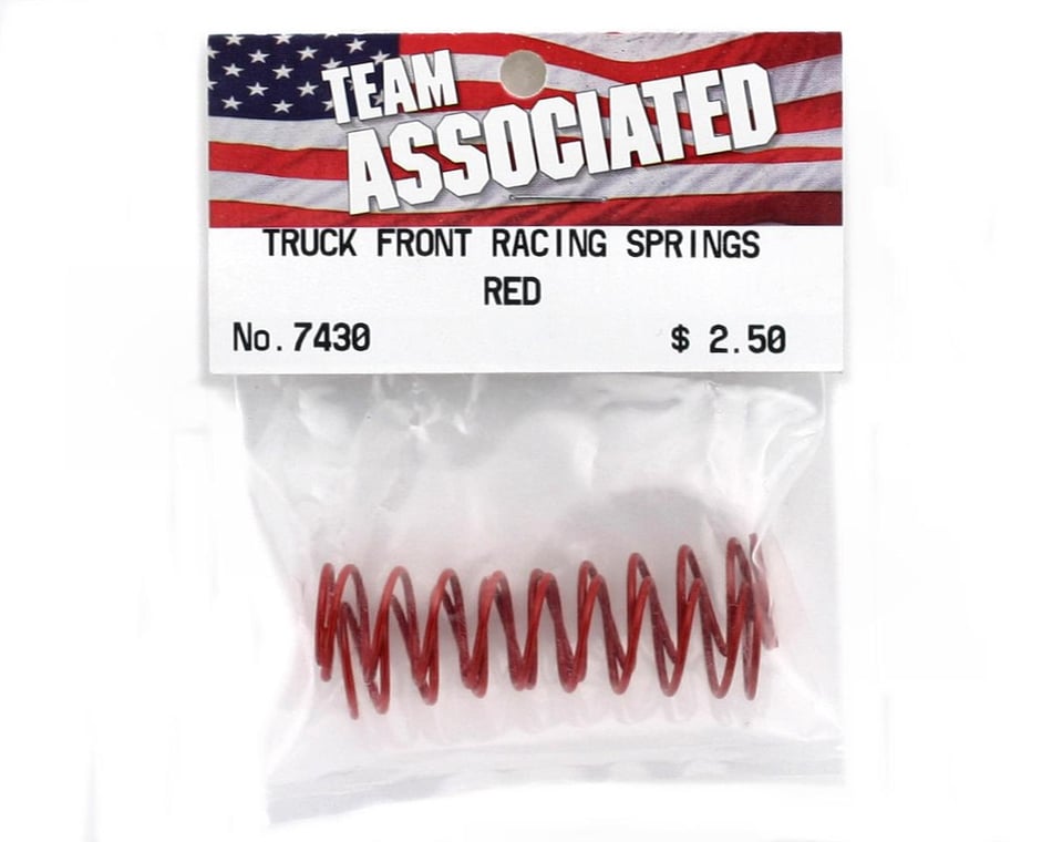 Team Associated Front Truck Shock Spring 3.90lb (Red) (2) [ASC7430