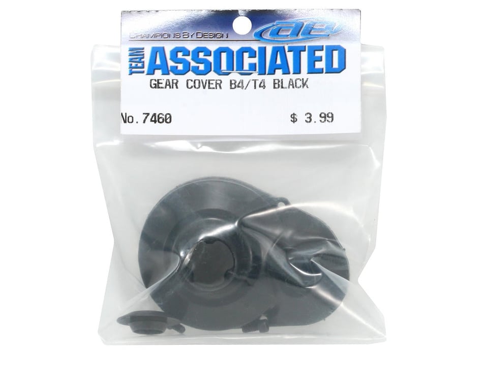 Team Associated Molded Gear Cover (Black) (B4/T4) [ASC7460