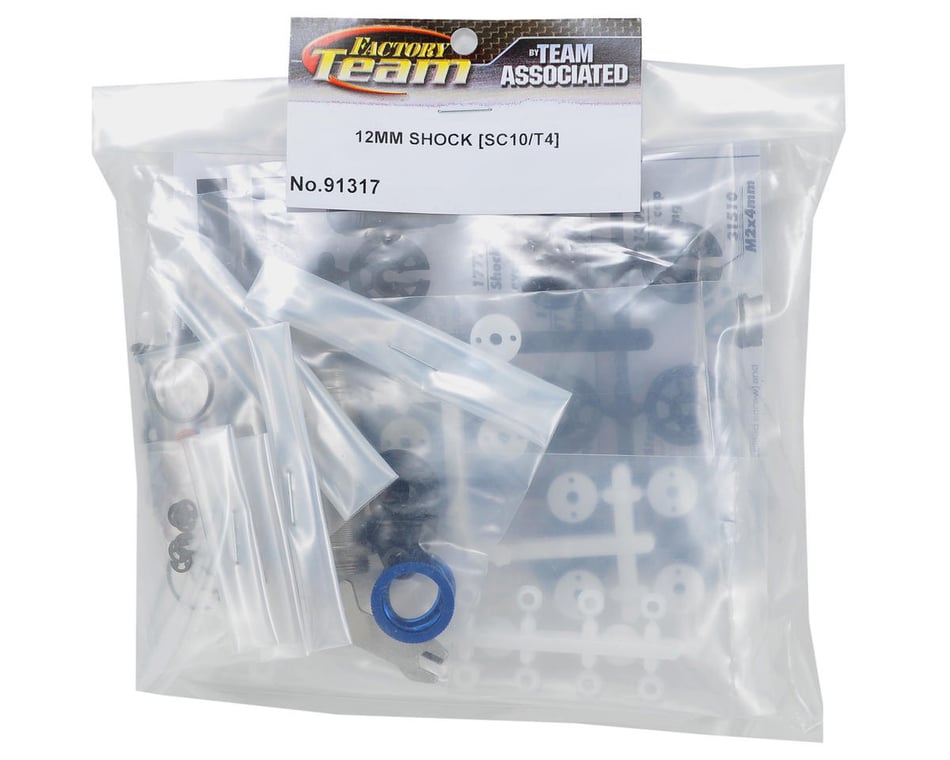 Team Associated 12mm Big Bore Rear Shock Kit (SC10/T4) [ASC91317