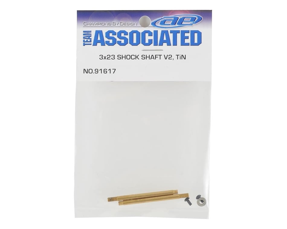 Team Associated 3x23mm V2 Ti-Nitride Screw Mount Front Shock Shaft