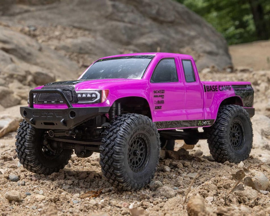 Axial SCX24 Base Camp 1/24 4WD RTR Scale Mini Crawler (Pink) [AXI