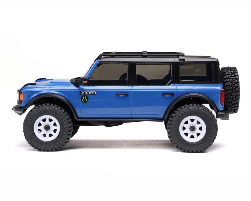 Axial SCX30 Ford Bronco 1/30 4WD RTR Scale Mini Crawler (Blue