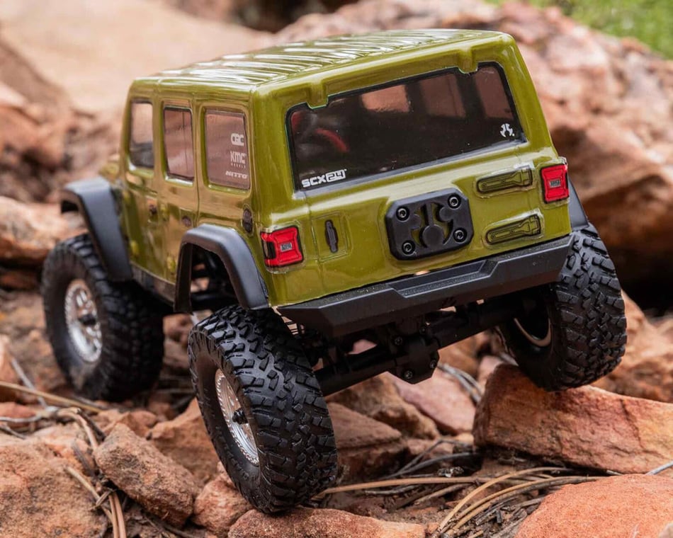 Axial SCX24 Jeep Wrangler JLU 4WD RTR Scale Mini Crawler (Green