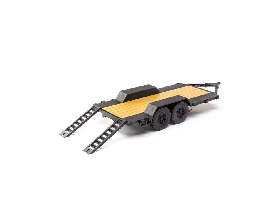 Axial SCX24 Flat Bed Mini Vehicle Trailer w/LED Taillights