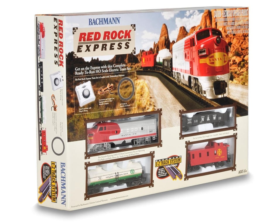 Bachmann HO-Scale Red Rock Express Train Set (Santa Fe) [BAC00678] -  HobbyTown