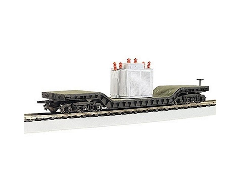 Bachmann 52' Center-Depressed Flat Car w/Transformer (HO Scale