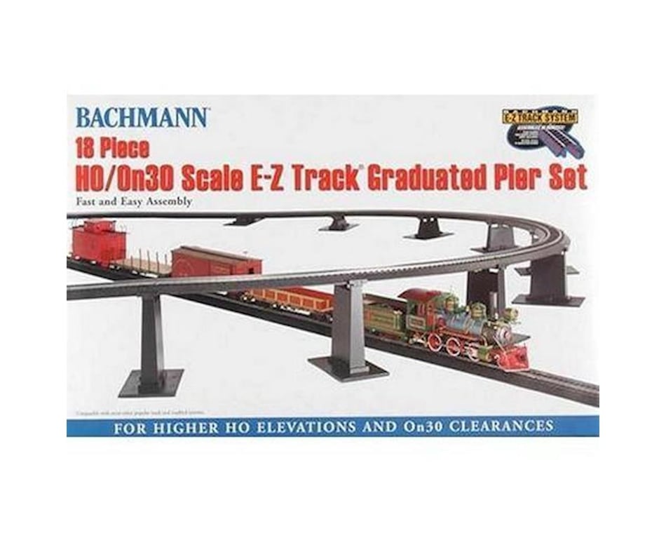 Bachmann E-Z Track Graduated Pier Set (18) (HO Scale) [BAC44595