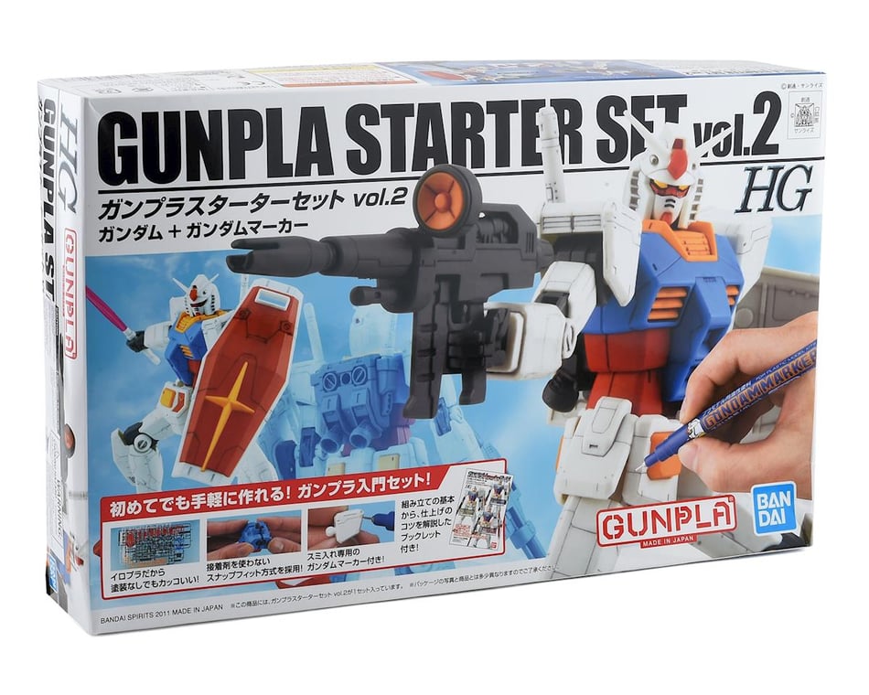 Bandai Gundam Starter Set Vol.2 RX-78-2 G30th W/ Marker 1/144 Kit USA Seller 