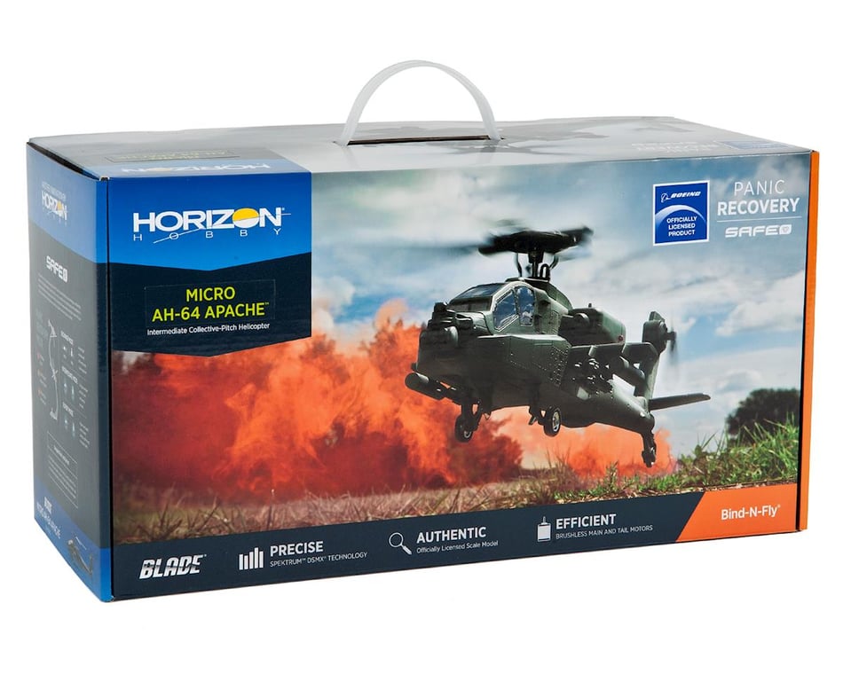 Blade Micro AH-64 Apache Electric Micro BNF Helicopter w/SAFE Tech