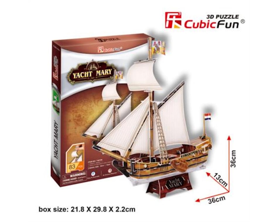 T4010h Cubic Fun Kinder 3d Display Puzzle Sammlerstück Marine Schiff Yacht Mary Boxed 