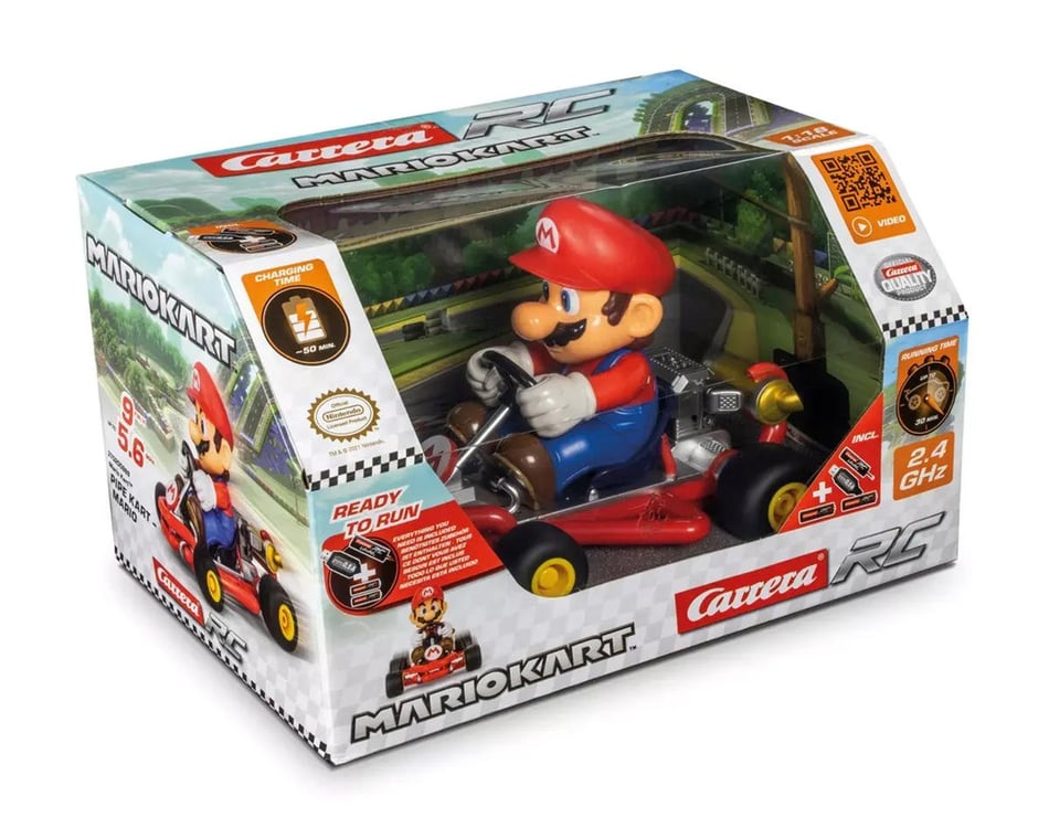 Carrera selling RC Nintendo Mario Kart Remote Control Cars And USB Charger