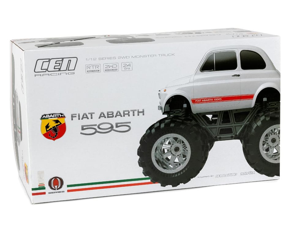 CEN Fiat Abarth 595 V2 Q-Series 1/12 RTR 2WD Solid Axle Monster Truck  w/2.4GHz Radio