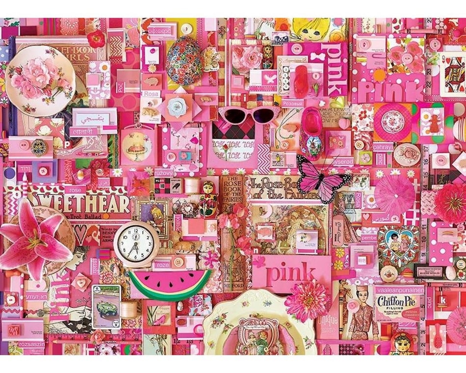 Cobble Hill Puzzles Pink Puzzle (1000pcs) [COH40055] - HobbyTown