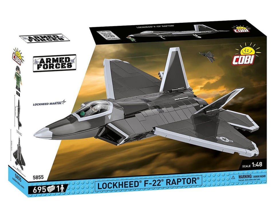 Cobi Lockheed F-22 Raptor 1/48 Block Model (695pcs) [COI5855