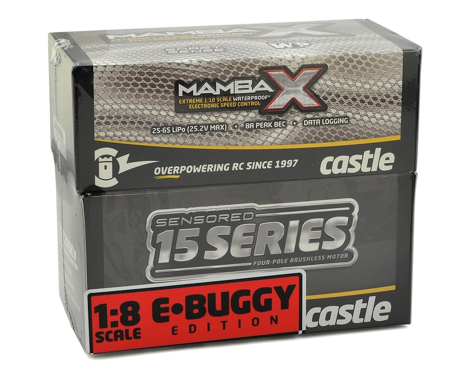 Castle Creations Mamba X Waterproof 1/8 Brushless Combo [CSE010