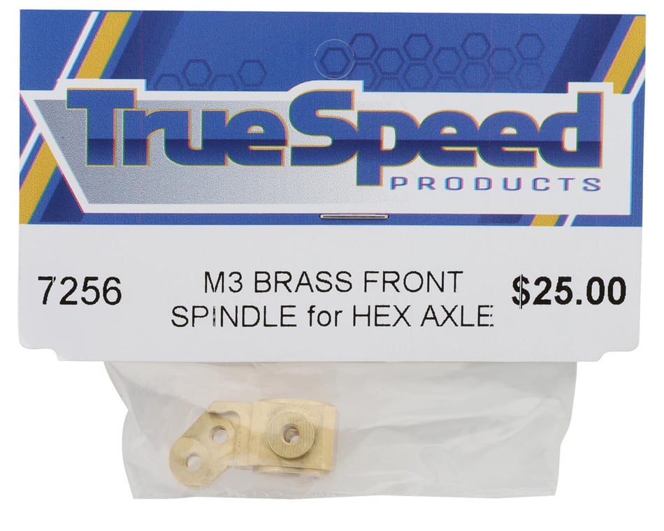 Custom Works Brass Front Spindle (1) (Hex Axle) [CSW7256] - HobbyTown