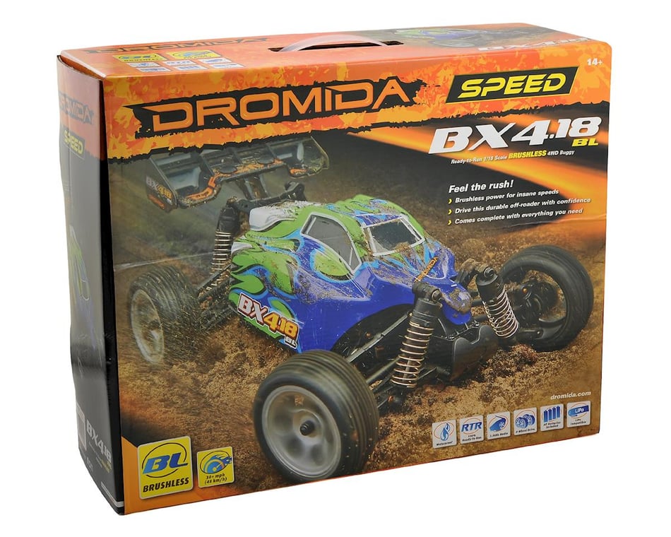 Dromida 1/18 brushless shops rtr 30+ mph