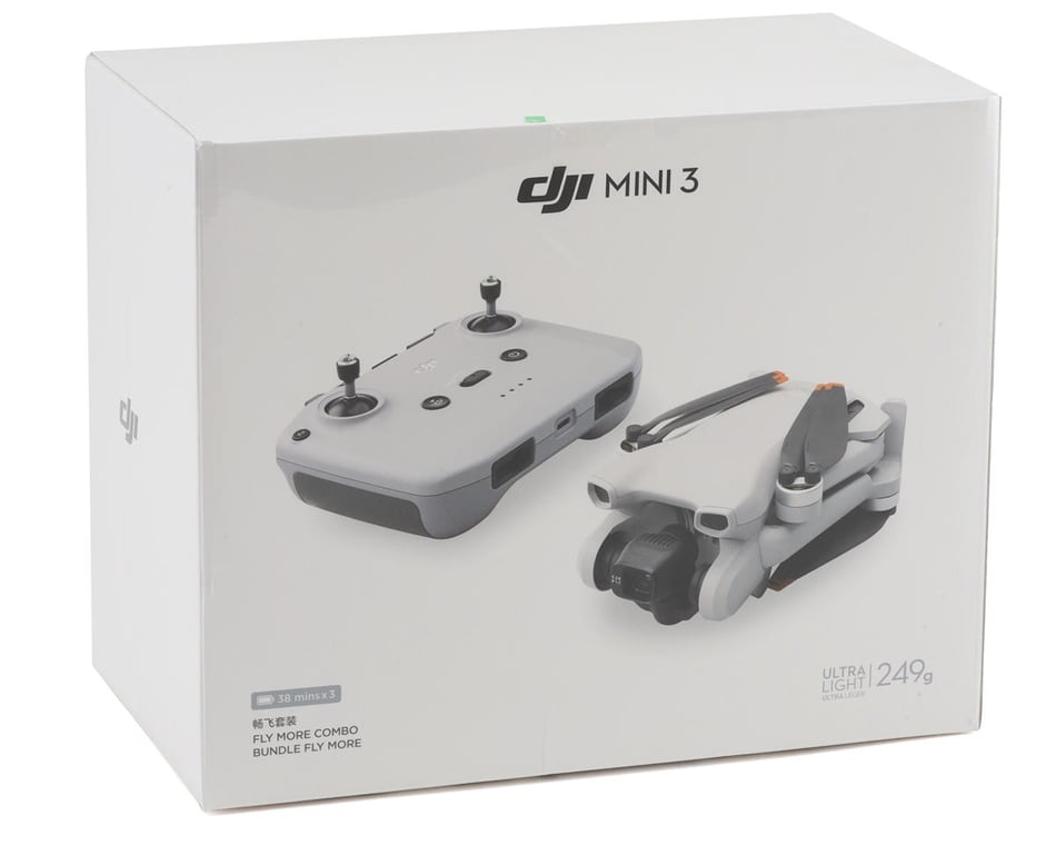 DJI Mini 3 Drone Fly More Combo w/DJI RC-N1 Transmitter, Battery