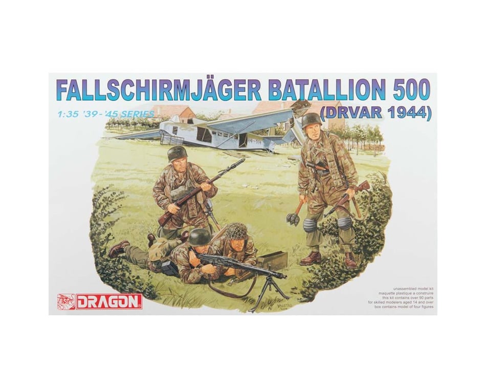 DRAGON 6118 1/35 German 5cm PAK 38 w/Fallschirmjäger Assembly Model Kit