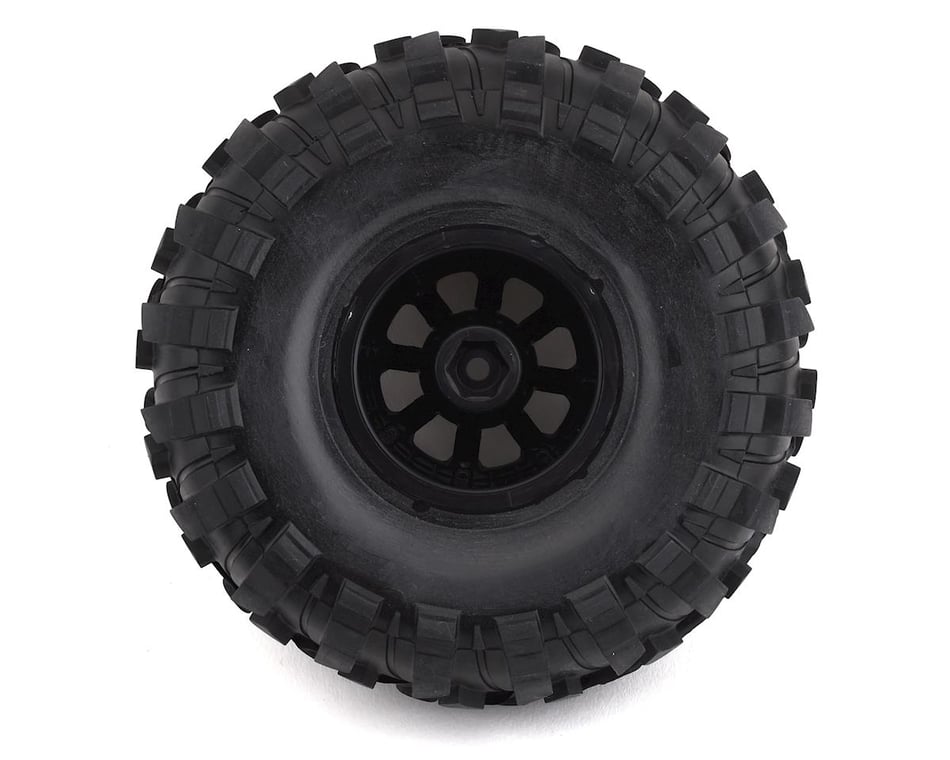 Duratrax Bandito 1:8 Scale RC Buggy Tires with Foam Inserts Mounted on Black Chrome Wheels Set of 2 C3 Super Soft Compound