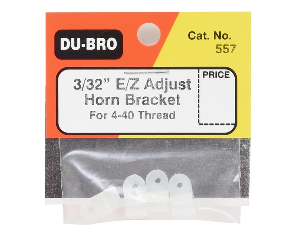 Du-Bro 557 3/32" E/Z Adjustable Horn Bracket For 4-40 Thread 