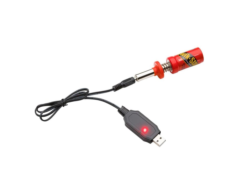 Du-Bro 666 Kwik Start - Accenditore Per Candele Glow Plug - Per Motori Modellismo, Con Caricabatterie E Clip