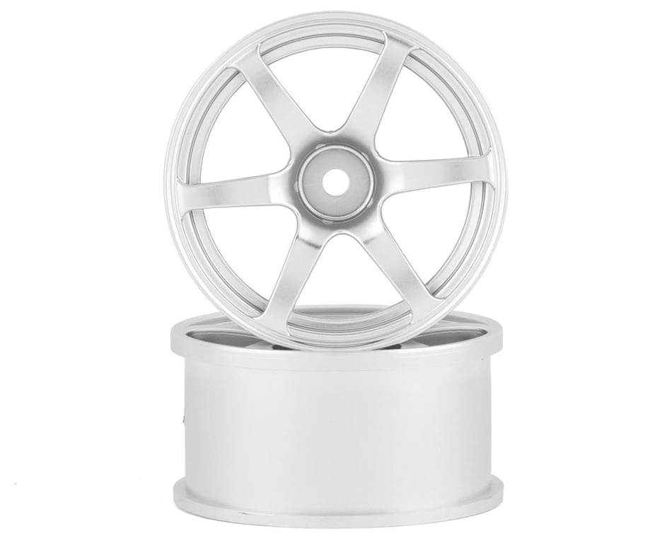 Mikuni AVS Model T6 6-Spoke Drift Wheel (Matte Silver) (2) (7mm