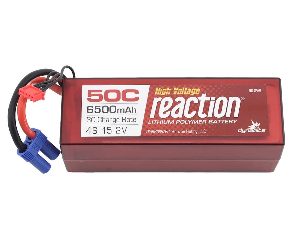 Dynamite 14.8V 5000mAh 4S 50C Reaction 2.0 Hardcase LiPo Battery