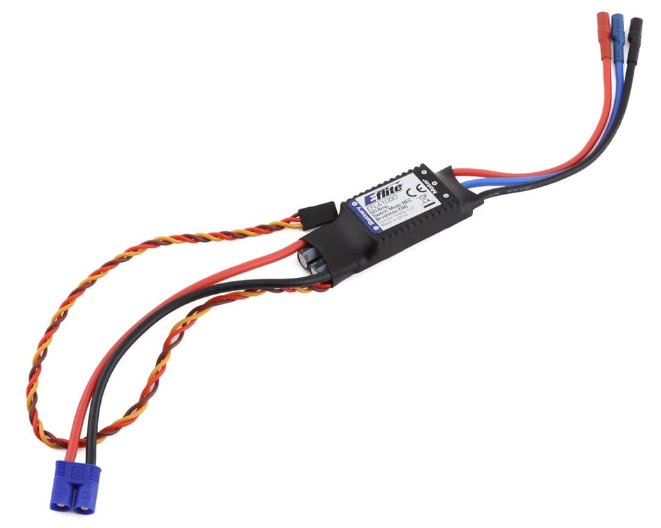 E-flite 50-Amp Switch-Mode BEC Brushless ESC: EC3 [EFLA1050