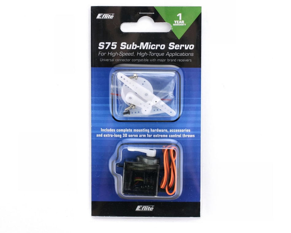E-flite 7.6-Gram Sub-Micro Digital Tail Servo EFLRDS76T – Per Elicotteri Mini